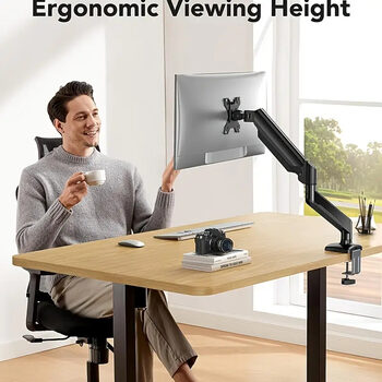 Reguliuojamas aliuminis monitoriaus laikiklis (13"–32", iki 9.98 kg) Tvirtas ir 