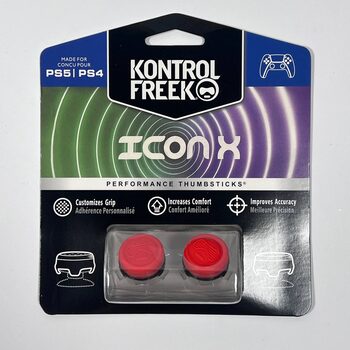 KontrolFreek Red Icon X Performance Thumbsticks for PS4/PS5