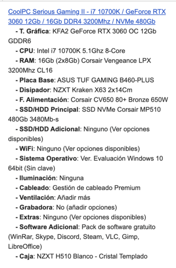 PC Gaming RTX360 + Liquida