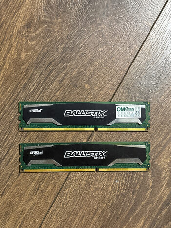 ballistix 1600mhz, 8gb (2x4gb) komplektas