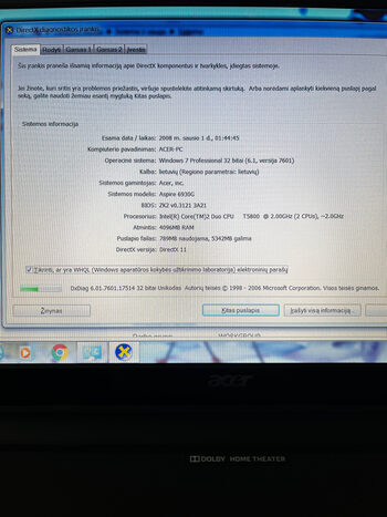 Acer aspire 6930G