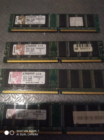 4 memorias ram ddr1 512 mb kingston