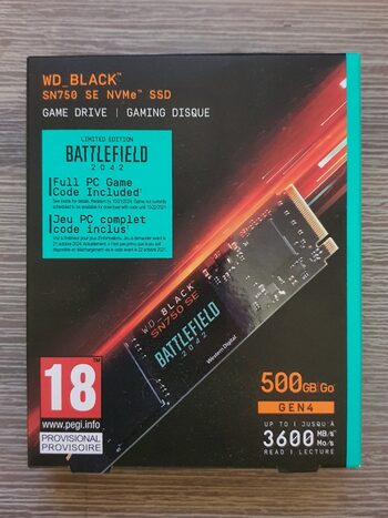 WD-BLACK SN750 SE 500GB Battlefield 2042 Edition