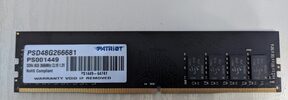 Patriot Signature Premium 8 GB (1 x 8 GB) DDR4-2666 Black PC RAM