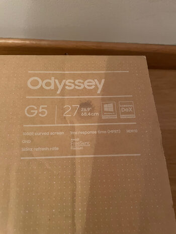 Samsung Odyssey g5 2560 x 1440 165hz IPS monitorius