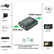 Get adaptador de av rca a hdmi 1080p escalador