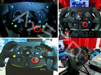 MOD F1 FRONTAL A 2 COLORES A ELEGIR para Volante Logitech G29 y G923 PlayStation