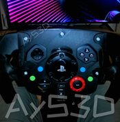 MOD F1 FRONTAL A 2 COLORES A ELEGIR para Volante Logitech G29 y G923 PlayStation