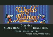 World of Illusion Starring Mickey Mouse and Donald Duck SEGA Mega Drive