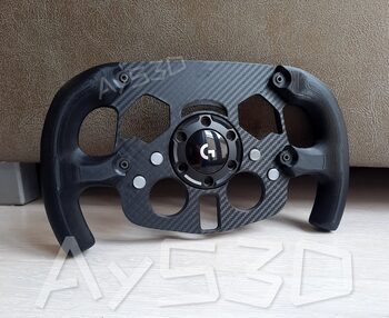 MOD F1 Fórmula 1 para Volante Logitech G29 y G923 de Ps PlayStation y PV Gris