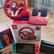 Nintendo Switch V2, Blue & Red, 32 + 64 GB didelis komplektas + žaidimai