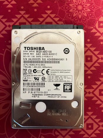 Toshiba 1000GB HDD
