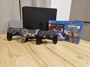 Ps4 slim+3pultai +žaidimai