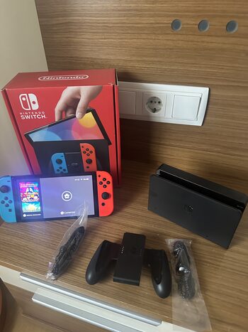 Nintendo Switch OLED, Blue & Red, 64GB