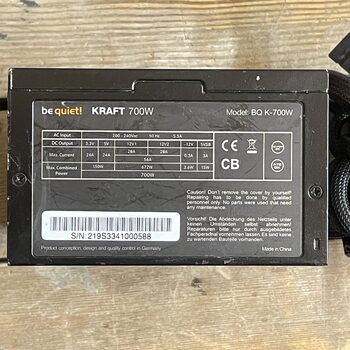 BE QUIET! KRAFT 700W BE QUIET BQ K-700W PSU Maitinimo blokas