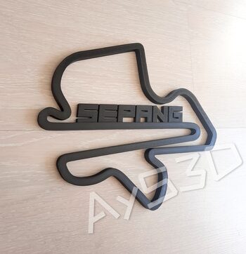 CIRCUITO SEPANG decorativo de pared para zona gamer de Formula 1 F1 Moto GP for sale