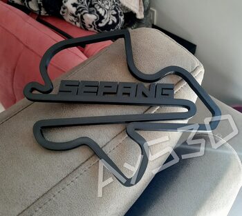 Get CIRCUITO SEPANG decorativo de pared para zona gamer de Formula 1 F1 Moto GP