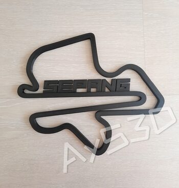 CIRCUITO SEPANG decorativo de pared para zona gamer de Formula 1 F1 Moto GP