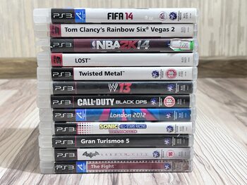 PS3 SLIM 160 GB (atrištas) + 2 Pulteliai + PlayStation Move + 13 Žaidimų