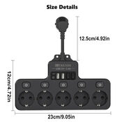 Daugiafunkcinis 9-in-1 šakotuvas su USB ir Type-C jungtimis (baltas, naujas) for sale