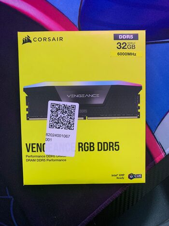 Corsair Vengeance RGB DDR5 6000MHz PC5-48000 32GB 2x16GB CL36 Negra