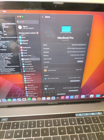 MacBook Pro 15" (2017, i7, 16gb, 512gb, Retina)