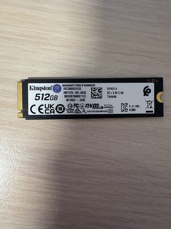 Kingston KC3000 500GB M.2 NVME PCI-E 4.0 SSD diskas