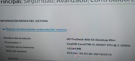 HP Prodesk Mini 400 G5 Desktop
