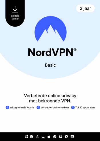 NordVPN Basic - 2 jaar - 10 apparaten (PC/MAC/Mobile) premium VPN-software - NEDERLAND