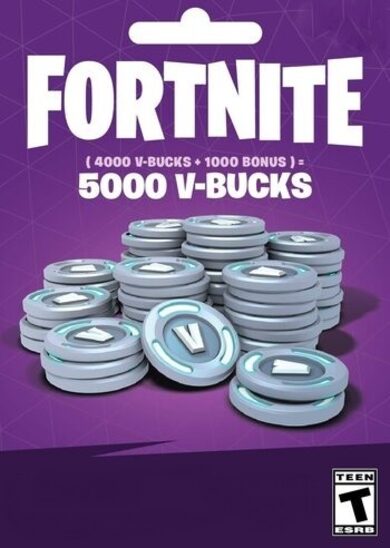 Fortnite - 5000 V-Bucks Gift Card Código GLOBAL