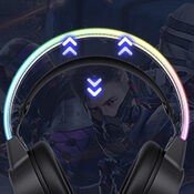 Redeem Onikuma X15 Pro Black gaming headphones (žaidimų ausinės)