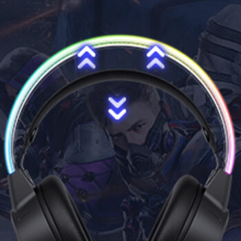 Redeem Onikuma X15 Pro Black gaming headphones (žaidimų ausinės)