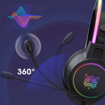 Onikuma X15 Pro Black gaming headphones (žaidimų ausinės)