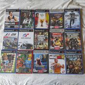 Consola Ps2 slim + 3 mandos + 2 memory card + 18 juegos 