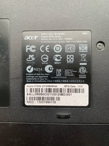 Get Acer 5750g