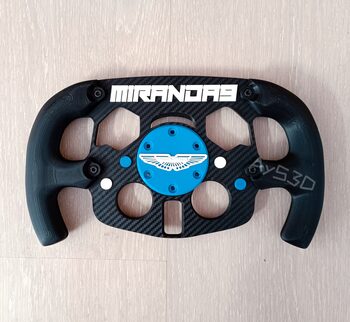 MOD F1 PERSONALIZADO con TU NOMBRE ASTON MARTIN para Volante Logitech G29 y G923