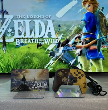 Mando Zelda + funda rígida Zelda breath para base de carga