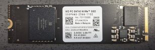 5 vnt. WD SN740 SSD 256GB 2280 PCIe NVMe G3x4