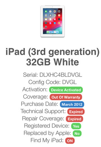 Get Apple iPad 6 vnt Veikiantis 