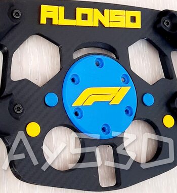 MOD F1 Formula 1 Fernando Alonso para Logitech G29 y G923 ps pc Modelo a elegir