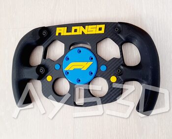 MOD F1 Formula 1 Fernando Alonso para Logitech G29 y G923 ps pc Modelo a elegir