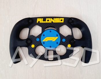 MOD F1 Formula 1 Fernando Alonso para Logitech G29 y G923 ps pc Modelo a elegir