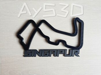 Get CIRCUITO SINGAPUR decorativo de pared para zona gamer de Formula 1 F1 Moto GP