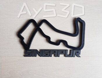 CIRCUITO SINGAPUR decorativo de pared para zona gamer de Formula 1 F1 Moto GP