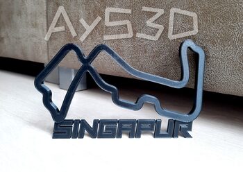 Buy CIRCUITO SINGAPUR decorativo de pared para zona gamer de Formula 1 F1 Moto GP