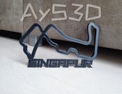 CIRCUITO SINGAPUR decorativo de pared para zona gamer de Formula 1 F1 Moto GP