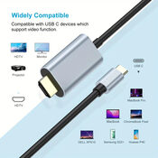 USB-C į to HDMI laidas Ilgis: 1,83 m 