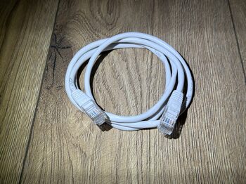 1.2m Cat 5e Ethernet kabelis, baltas