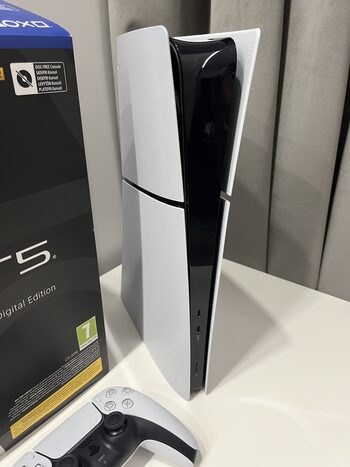 Get Playstation 5 Slim Digital Edition, Black & White, 825GB+GARANTIJA