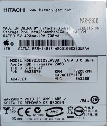 Buy Hitachi HUC101212CSS600 1 TB HDD Storage